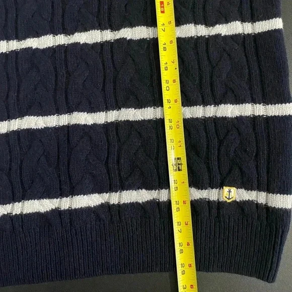 Armor Lux NWT Wool Fisherman Sweater Striped Navy - Picture 10 of 15